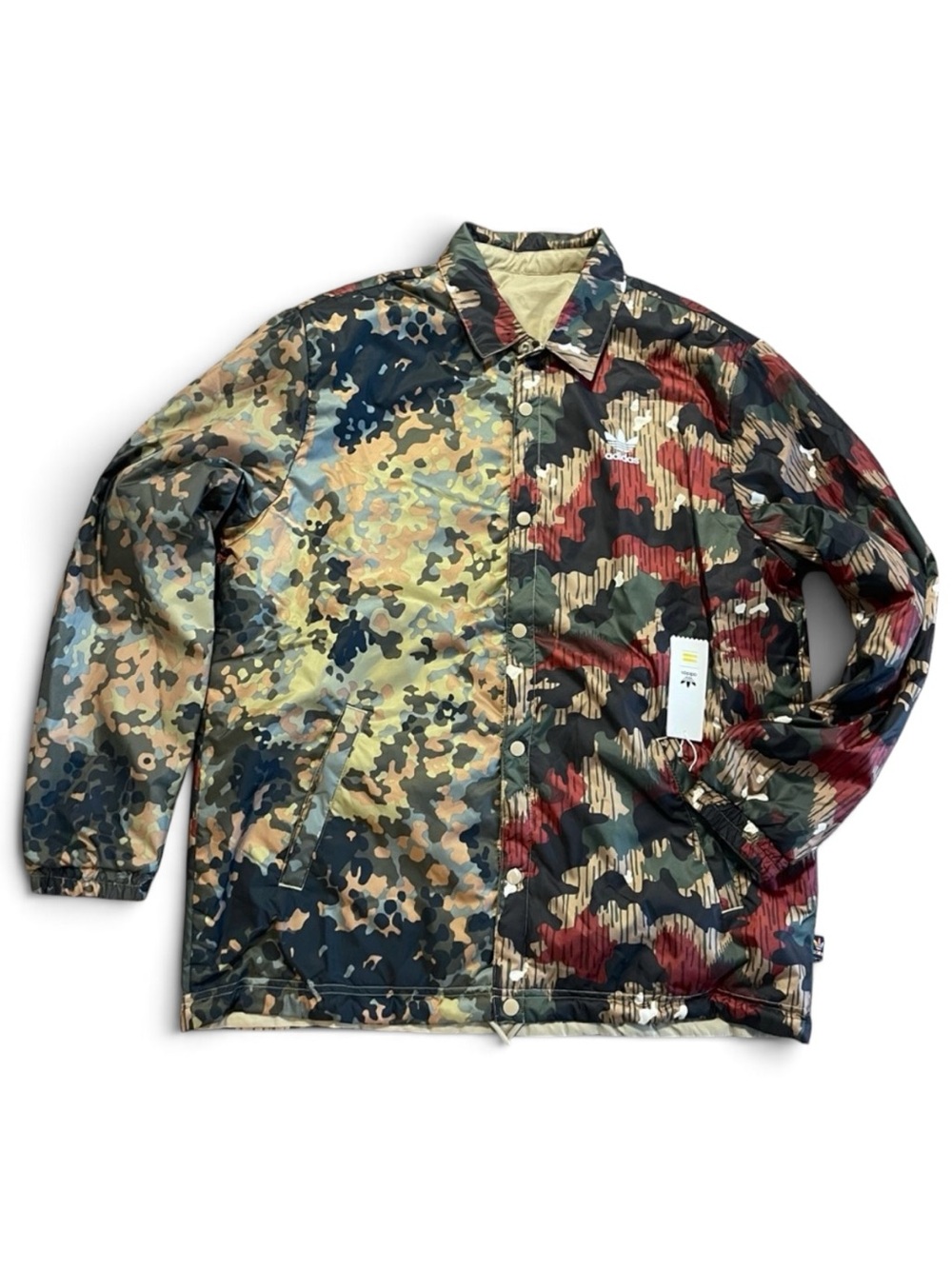 Adidas x Pharrell Williams Hu Hiking Camo Coach Jacket Size XL